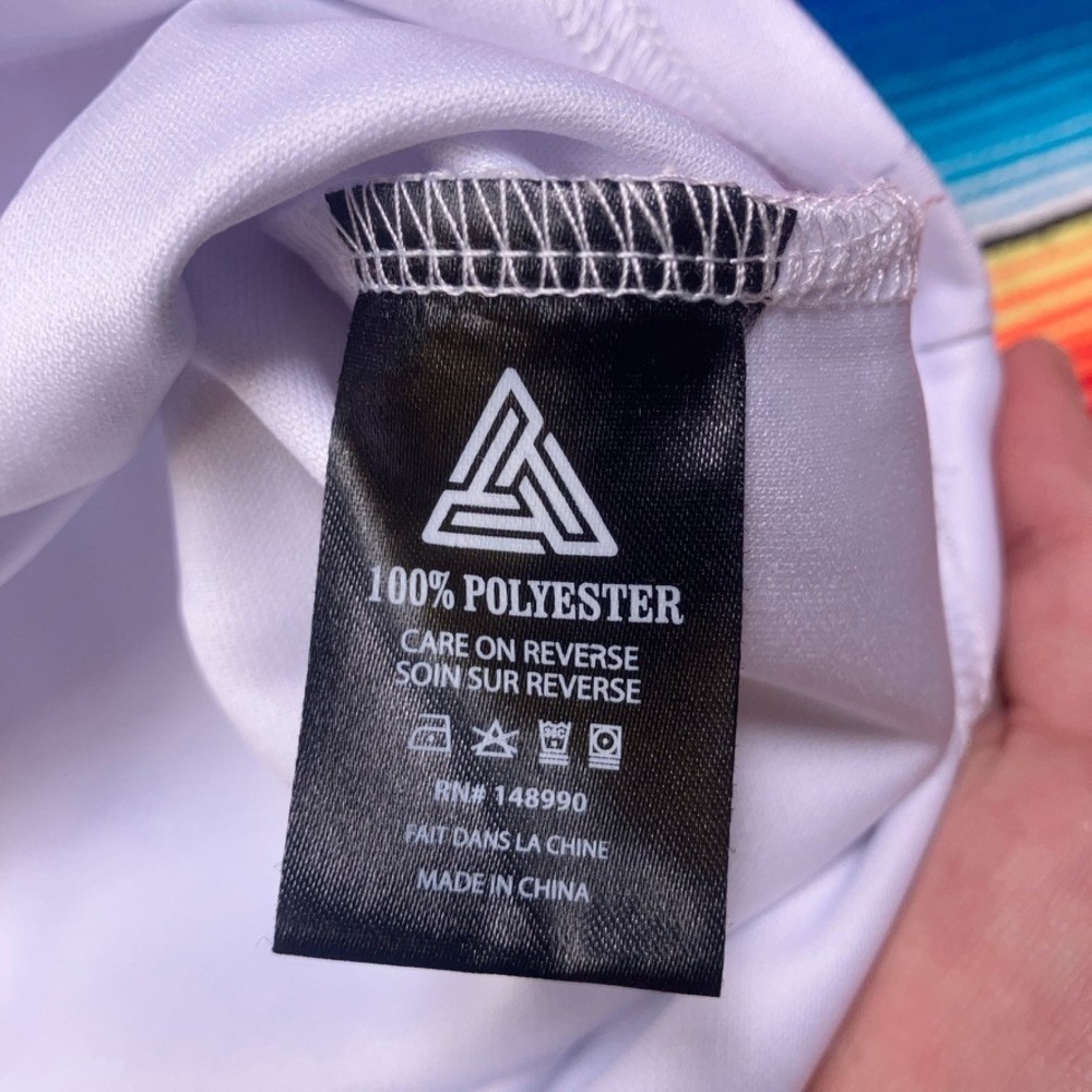2017-18 Black Pyramid Jersey Shirt Men's L White Chris Brown Embroidered AOP0 - Picture 6 of 8